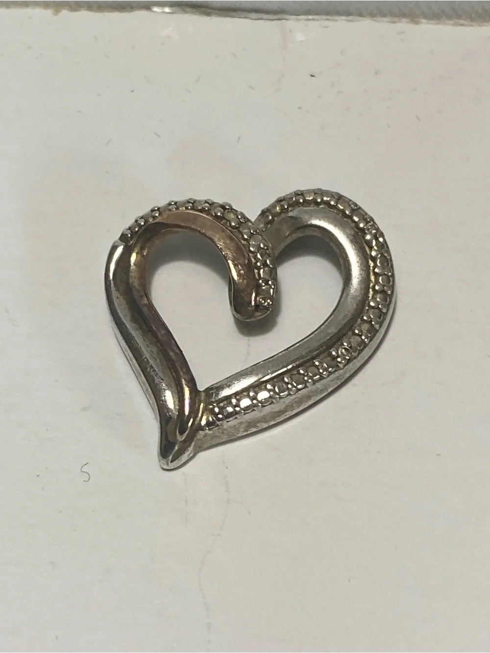 Kay Jewelers Silver Open Heart Pendant